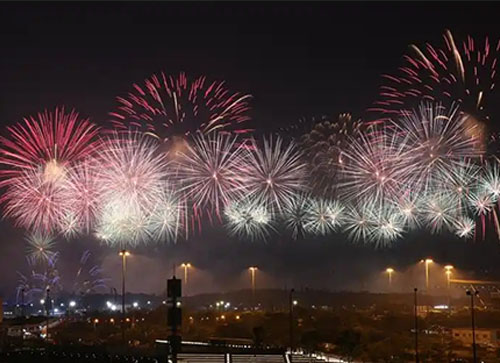 波密县焰火晚会